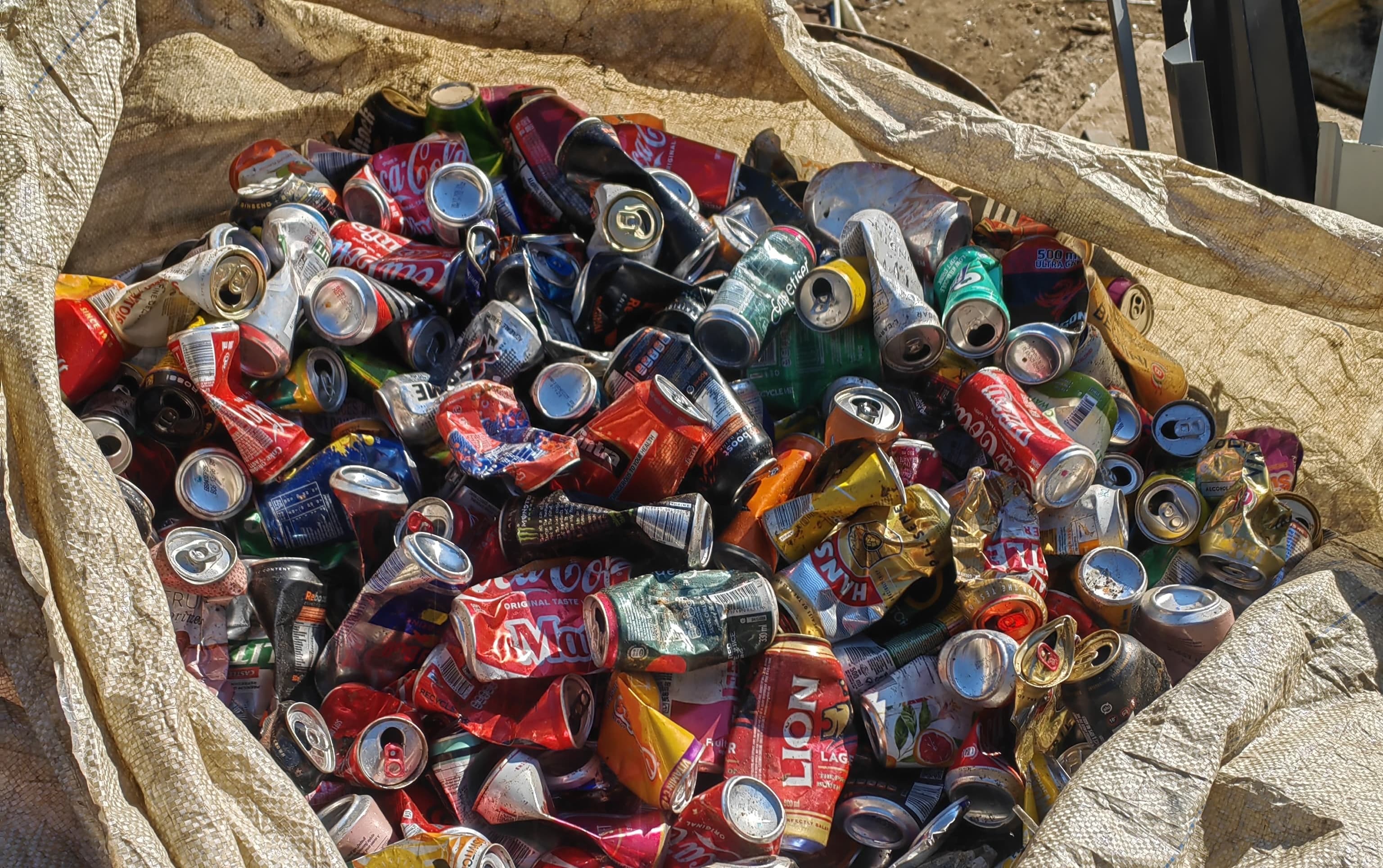 Scrap metal stockpile